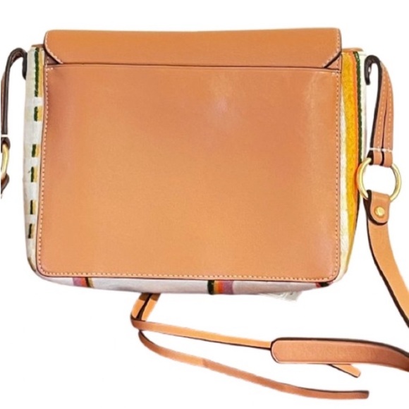 🆕- Tory Burch Miller Striped Plaid Double Weave Crossbody Bag. - Picture 11 of 13